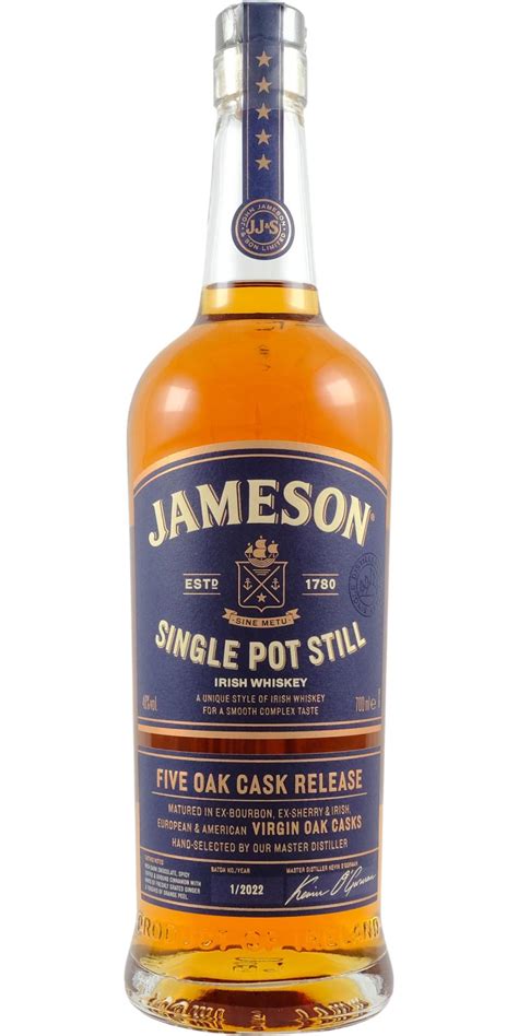 jameson whiskey single pot still.